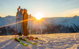 Early Morning Skiing in Skigastein