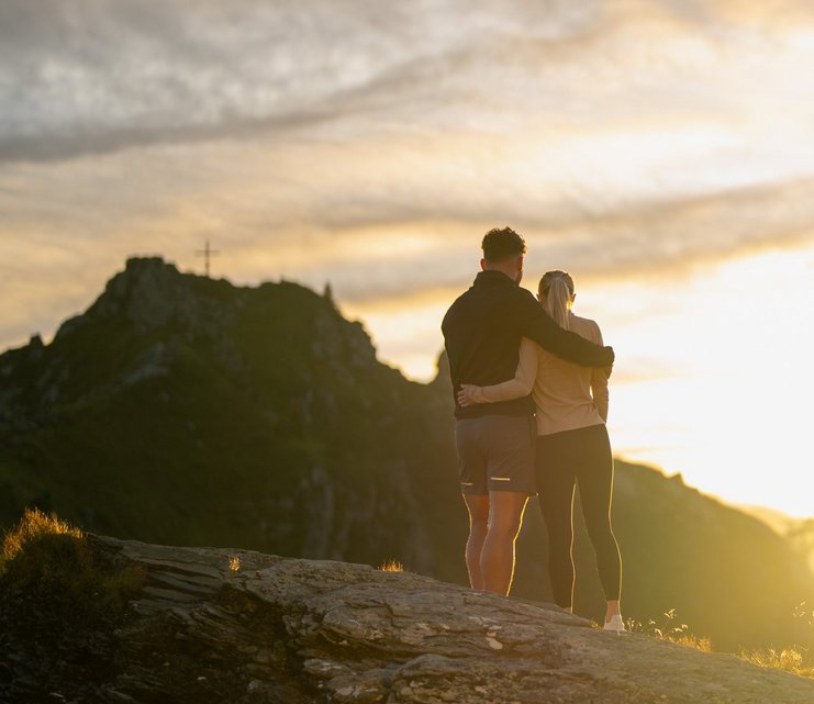 Sonnenaufgang auf der Schlossalm bei der Hirschkarspitze