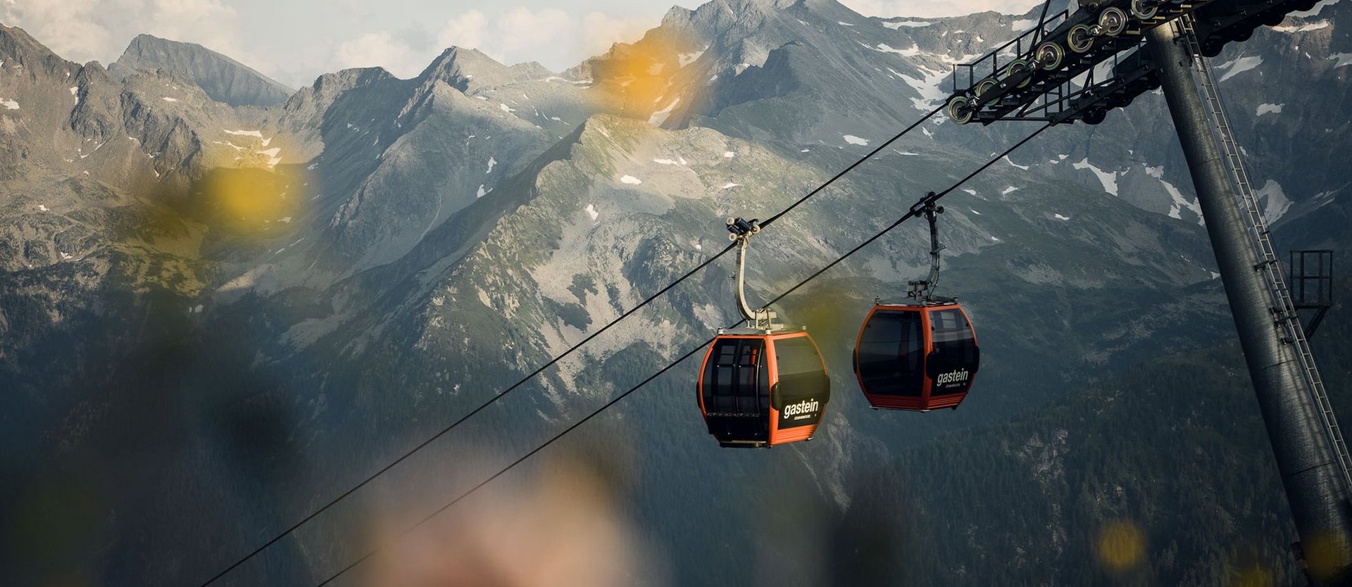 Stubnerkogelbahn at sunset