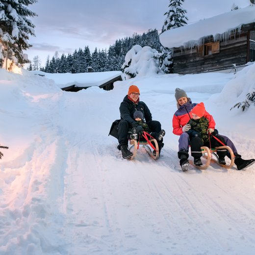 Rodelspaß mit der ganzen Familie in Skigastein